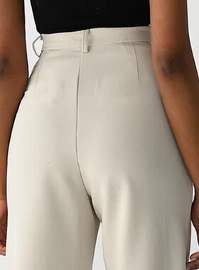 V 75017 Women's Wide Leg Trousers 高腰阔腿西裤 欧美跨境
