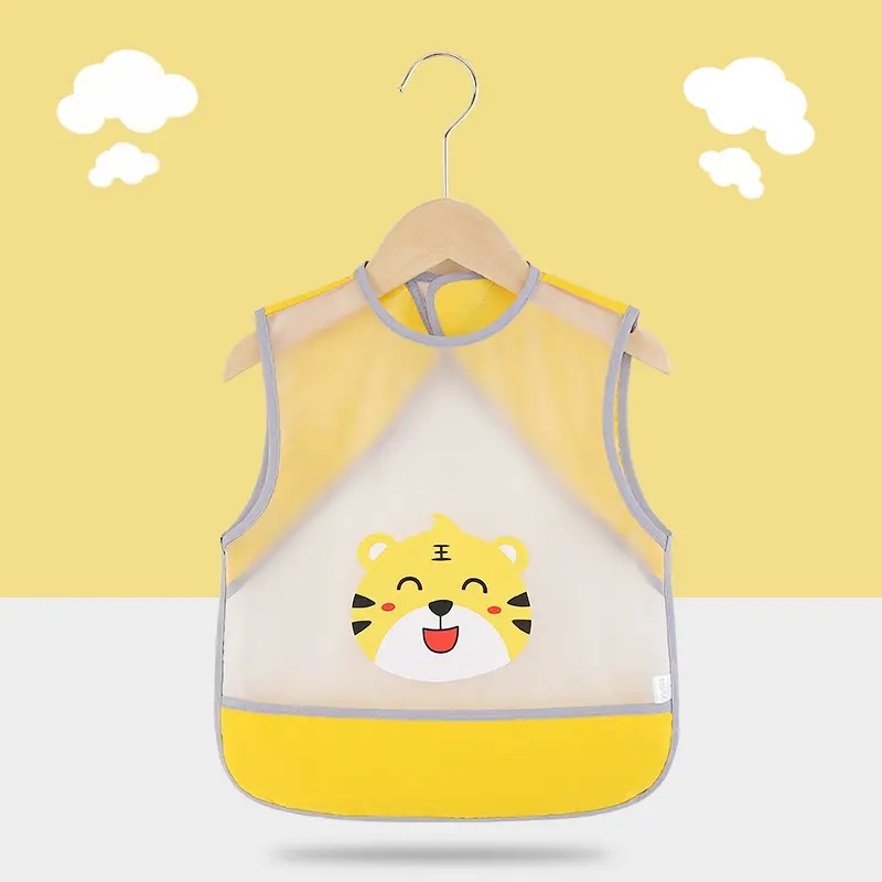 Baby waterproof smock, anti-dirty rice bag, children's eating bib, summer baby apron, bib, older children's clothing backwards