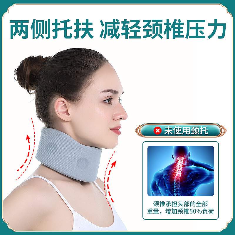 工厂颈托矫正器防低头支撑颈前倾厂家正品脖子固定护家用牵引理疗 - 图1