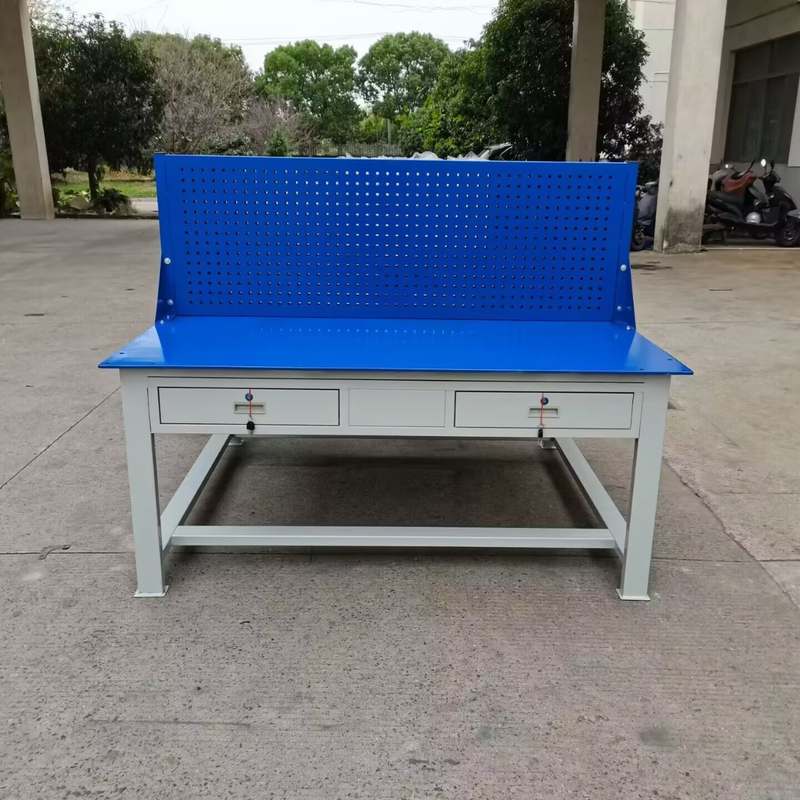 批发技校钳工工作桌四工位工位多全钢实模具装配工作桌工作台训台 - 图0