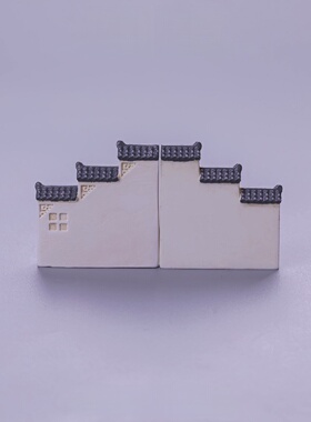 微景观江南徽派古建筑房子模型diy手作鱼缸造景配件桌面小摆件