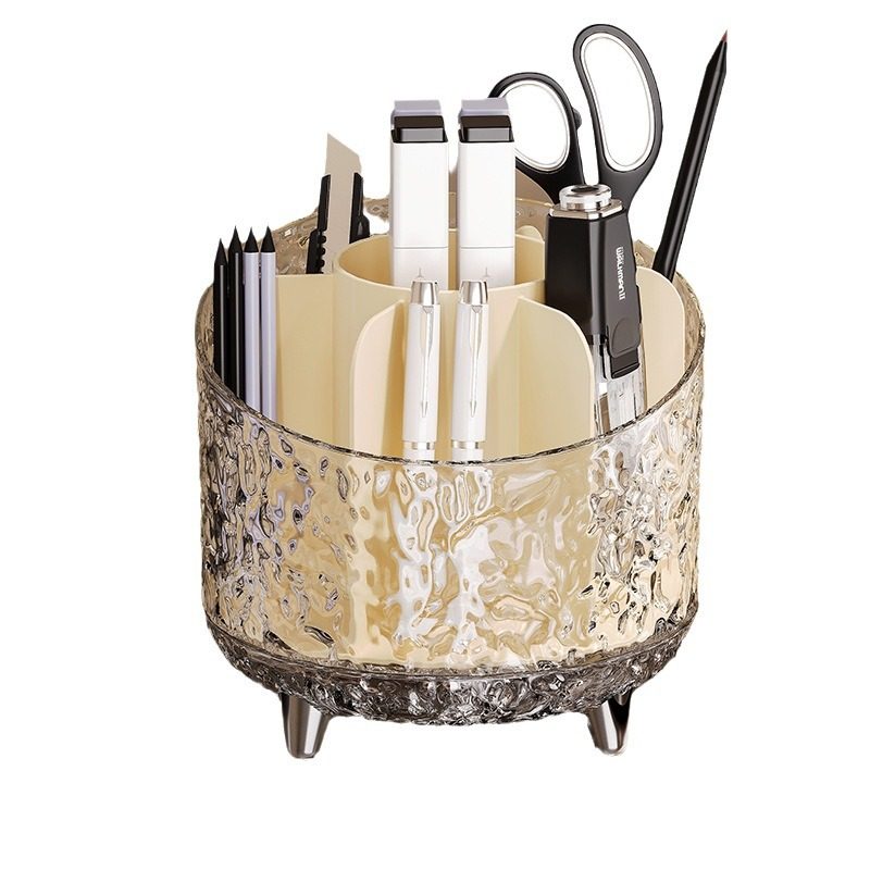 文具收纳盒学生书桌抽屉式置物架办公桌整理工位防尘文件化妆品架 - 图3