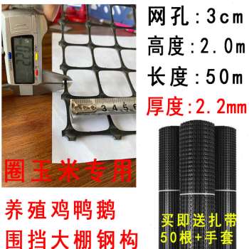 销爆品塑料网格防护隔离护栏围栏栅栏户外拦养鸡围网养殖家用围厂-图0