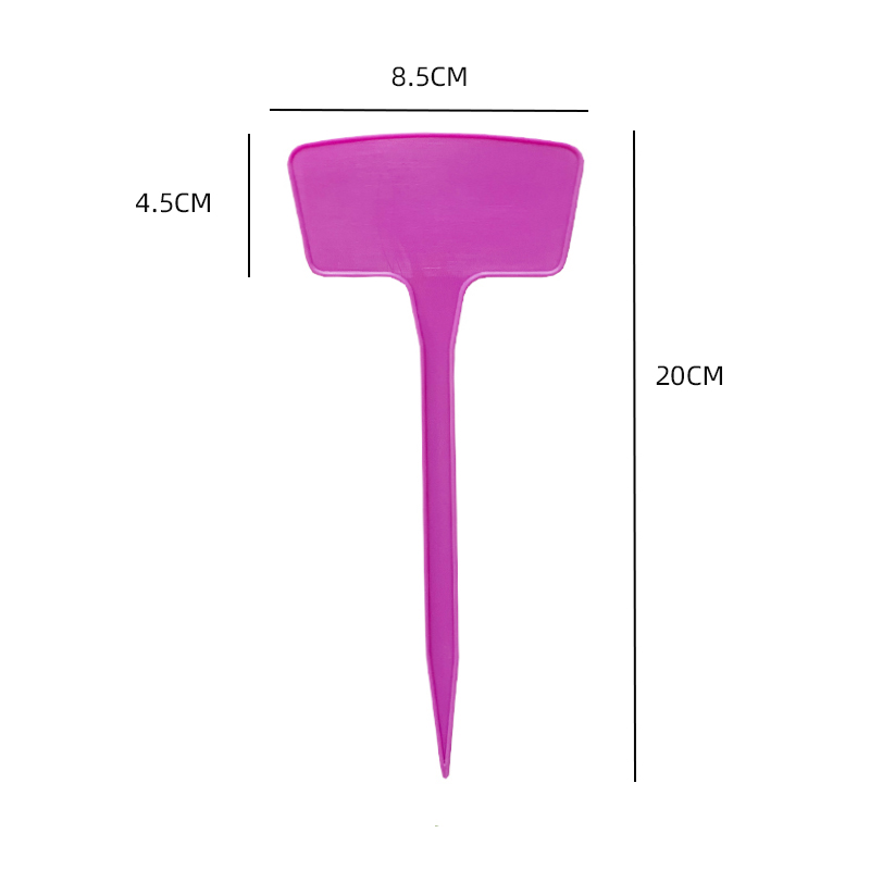 塑料加厚园艺标签花卉牌月季记号牌植物可书写扇面插地牌固定杆 - 图2
