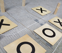 Custom Z Outdoor Large Number Wooden XO Chess Well Character Chess Over Triguan