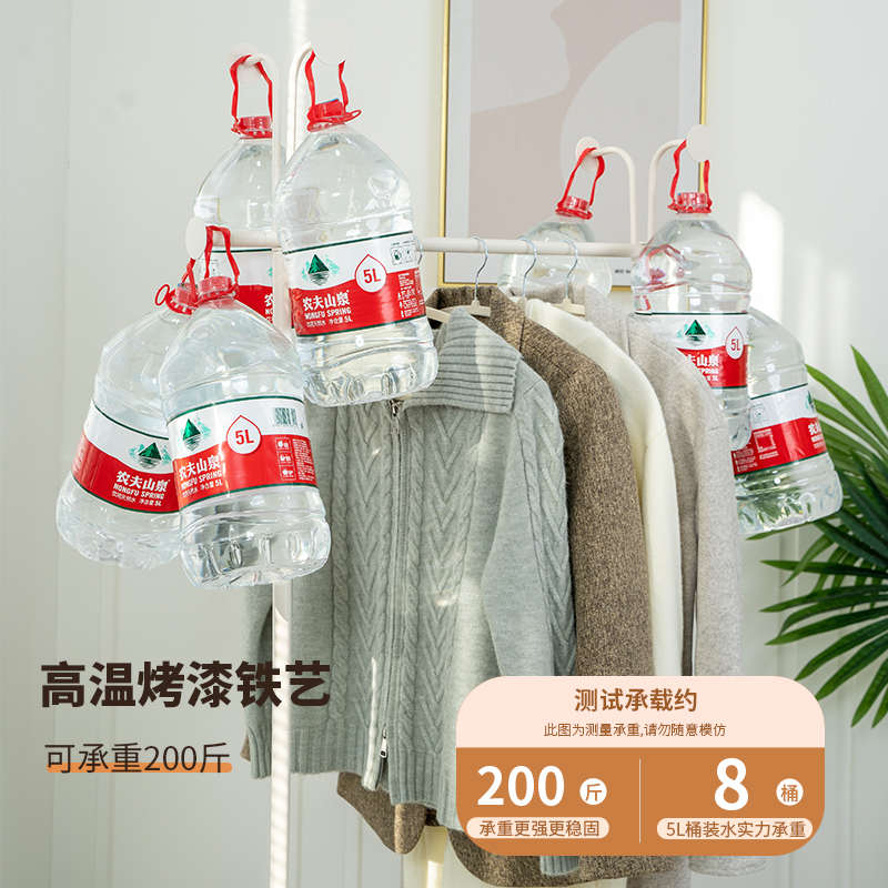 法式卧室落地挂衣架家用可移动衣帽架轻奢高级置物小型晾衣服架子 - 图2