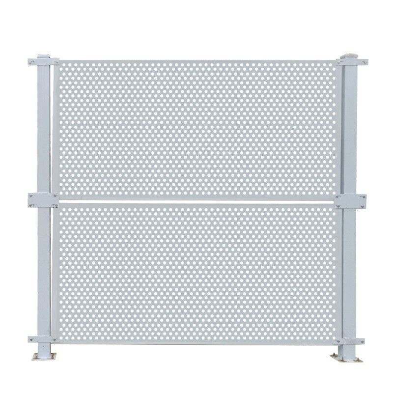 工地施工冲孔围挡沿海防风冲孔穿孔挡板蔽板圆孔围镀锌板白色洞 - 图3