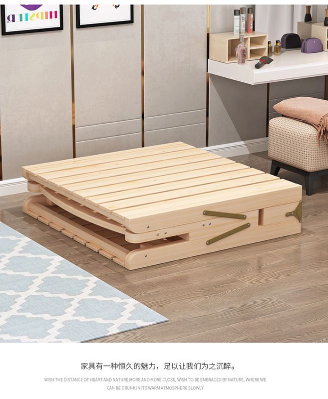 5V折叠床简易小床单人床90cm加固床午休行军床木板床一米实木成人 - 图0