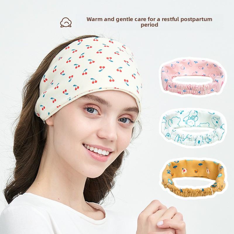 夏季月子帽产后春秋产妇月子头巾发带帽子纯棉薄款大头围夏天防风 - 图0