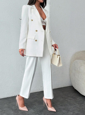 T 32443 Korean slim women's suit set 韩系小个子西装两件套