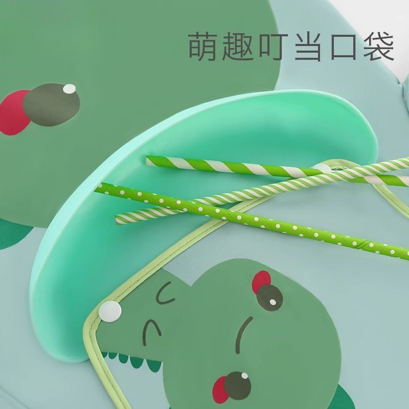 Children's smock baby eating bib autumn and winter long-sleeved waterproof anti-dirty baby eating bib kindergarten reverse dressing child