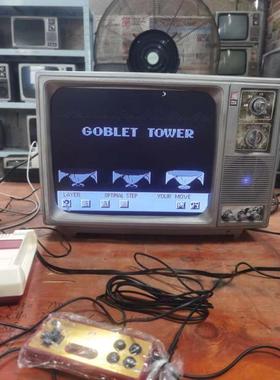 可以播放的黑白电视机7080电视年代道具复古电视机怀旧摆件摄影旧