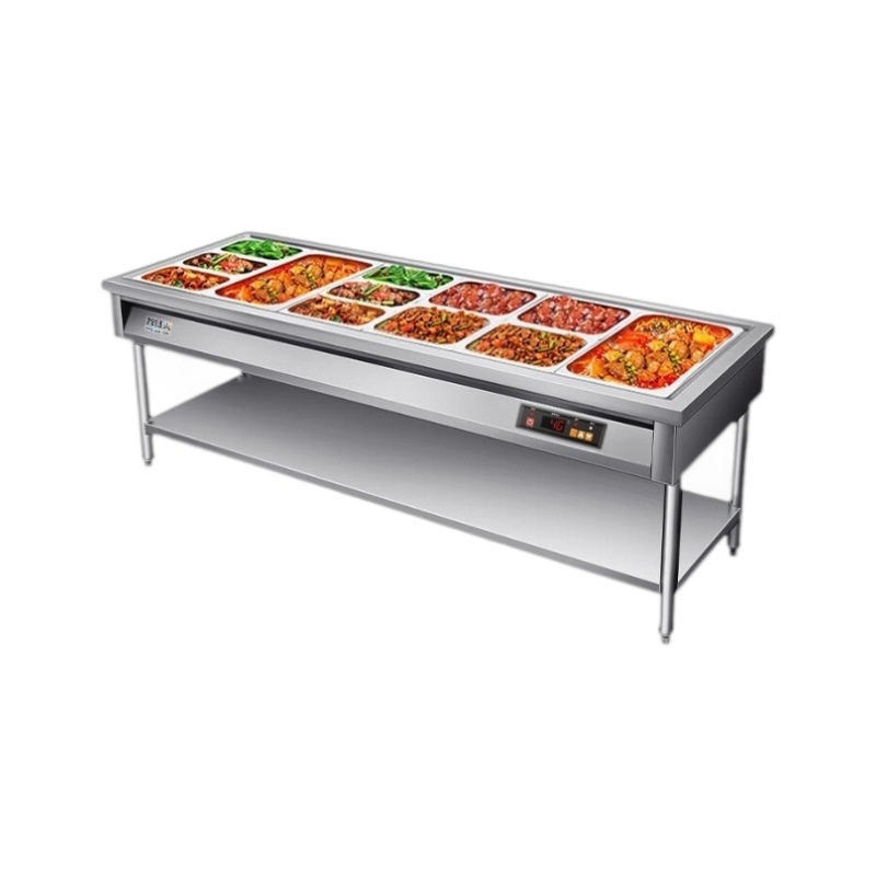 快餐保温台移动保温餐车电食堂快餐店放菜加温售饭台电加热,淘宝优惠券,粉丝福利购,淘宝优惠卷