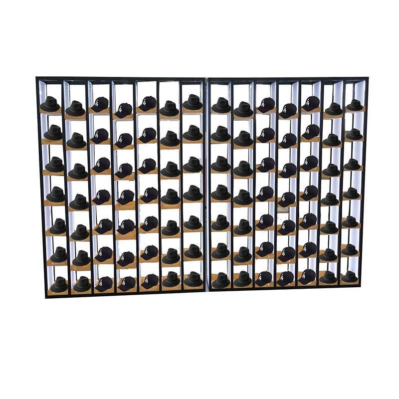批发定制服装店帽子展示架上墙帽托陈列架不锈钢帽架多层棒球帽带,淘宝优惠券,粉丝福利购,淘宝优惠卷