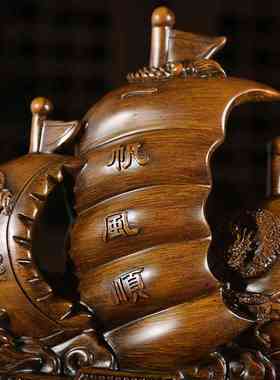 一帆风顺船帆摆件酒店公司开业礼品店铺装饰品酒柜书房办公室摆设