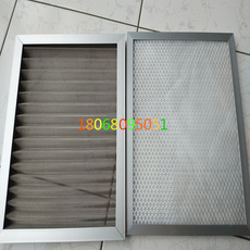 Оборудование для фильтрации 销售铝合金耐酸碱初效空气过滤器可清洗除尘不锈钢金属网过滤器网