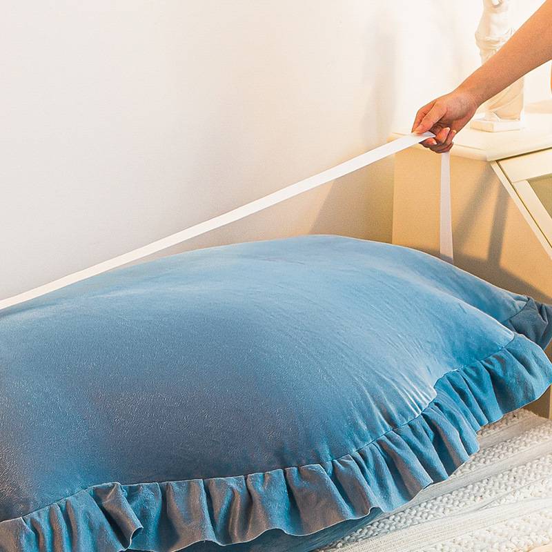 天蓝榻榻米床头靠垫网红拆洗床上风卧室北欧双人靠背包可靠枕大软 - 图1