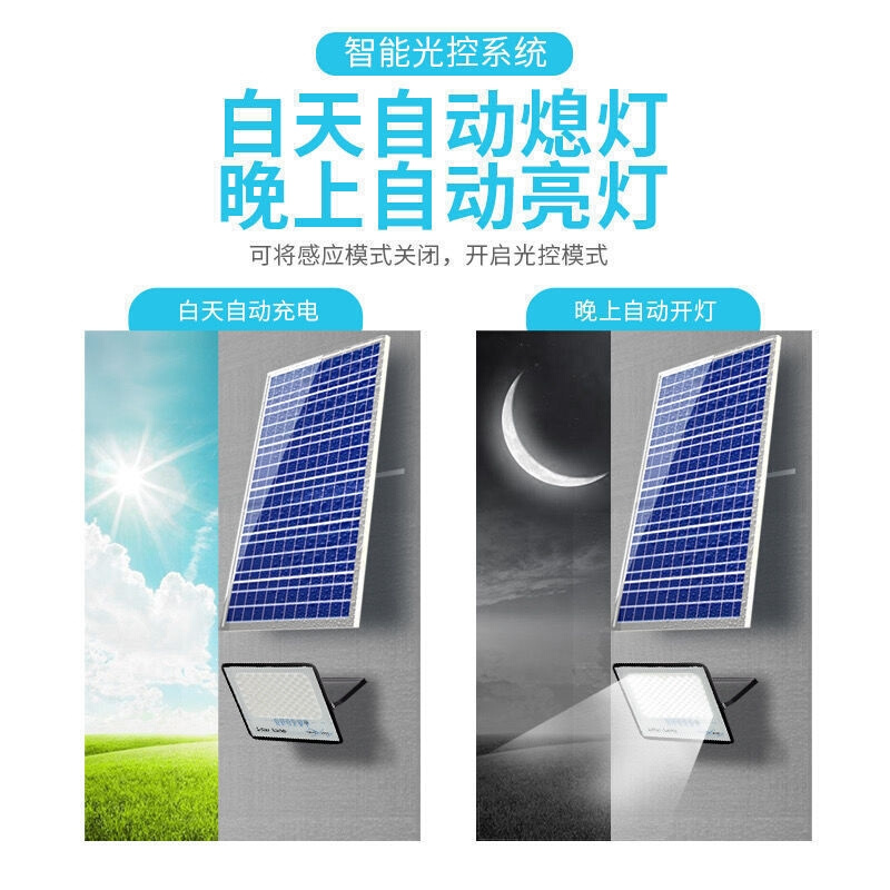 中山灯饰2023新款新型太阳能户外灯太阳能照明灯户外室内一拖二投 - 图0