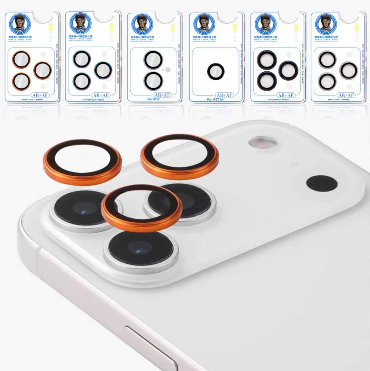 ฟิล์มเลนส์สำหรับ Apple 18ProMax ใช้คีมงัด ฟิล์ม AR+AF จำลองจากอุปกรณ์แท้ สำหรับ iPhone17 16ProMax ครบทุกรุ่น