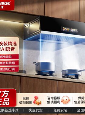 半球中式抽油烟机大吸力壁挂油烟机厨房家用顶吸油烟机出租屋老式