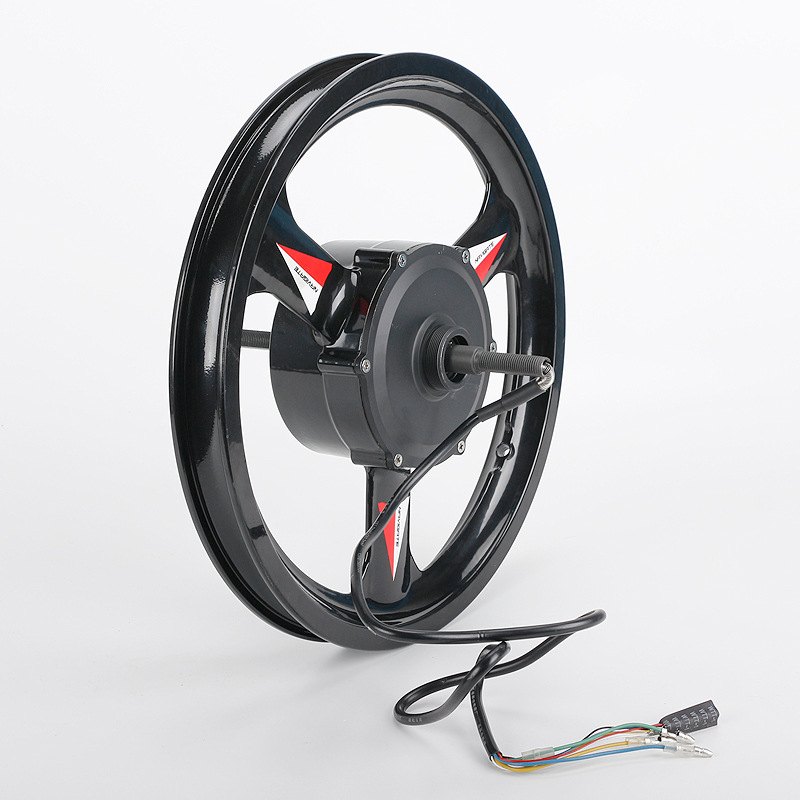 20寸镁合金一体轮雪地车电机 QH-SYM3-500(20)锂电自行车轮毂电机 - 图0