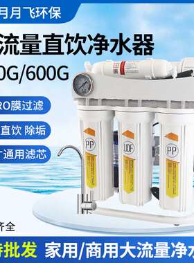 400G大流量净水器家用商用无桶RO反渗透纯水机600G直饮净水机批发