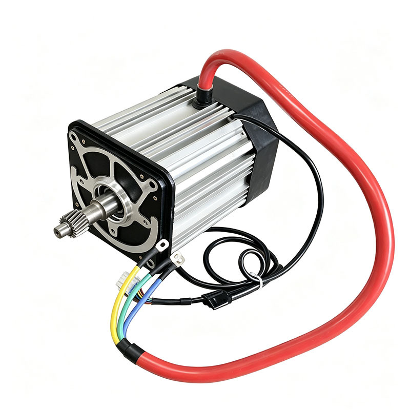 มอเตอร์ลวดแบนสำหรับรถสามล้อและรถสี่ล้อ แรงดันไฟฟ้า 60V/72V กำลังวัตต์ 1300W/1500W มอเตอร์กระแสตรงไร้แปรงถ่าน ทำจากทองแดงแท้