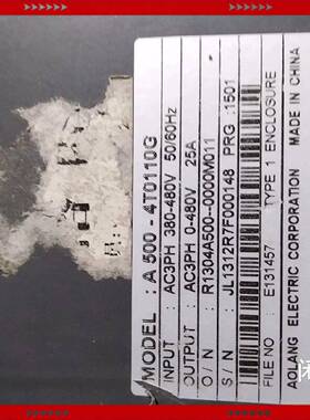 问价奥朗变频器A5004T0110G11kw380V一