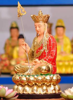 树脂佛像地藏王菩萨九华山大愿本愿地藏菩萨居家摆件厂家直销地丈