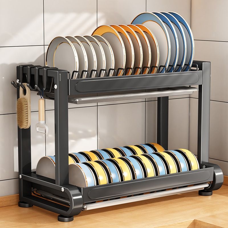 厨房碗架置物架家用台面碗柜多功能放碗盘碗筷沥水架碗碟收纳架盒 - 图0
