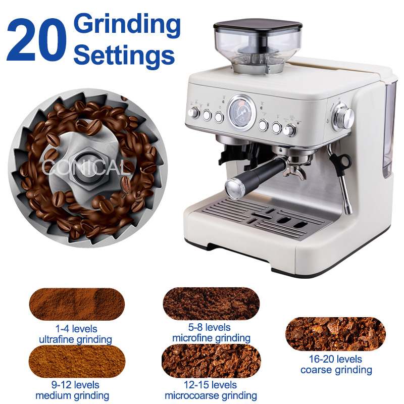 外贸咖啡机意式浓缩咖啡机研磨一体打奶泡高压萃取coffe machine,淘宝优惠券,粉丝福利购,淘宝优惠卷