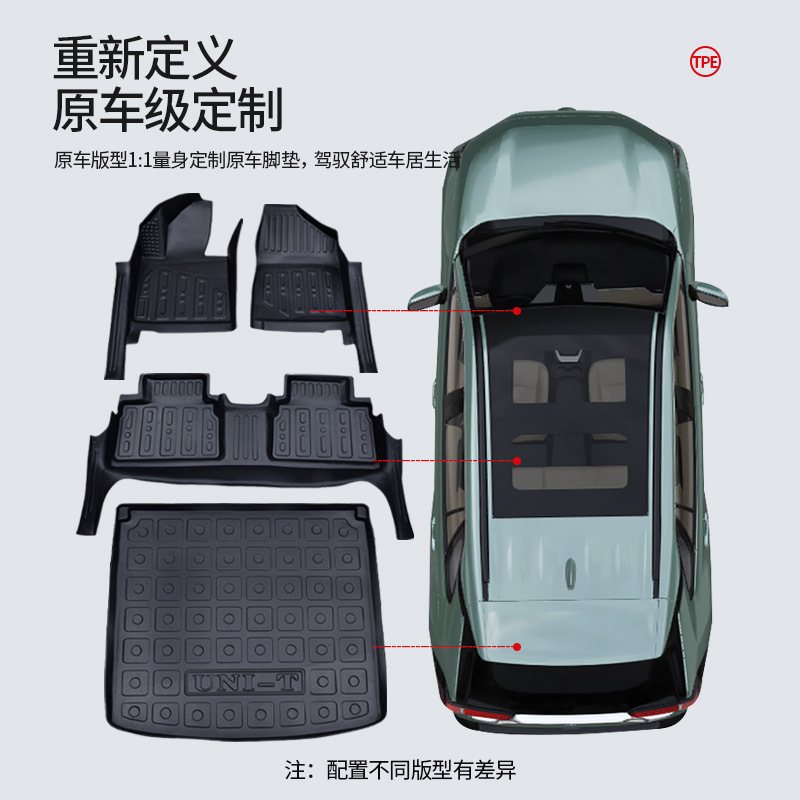 专用于零跑C10全脚垫门槛防水包汽车TPE款2024脚垫包围耐磨 - 图3