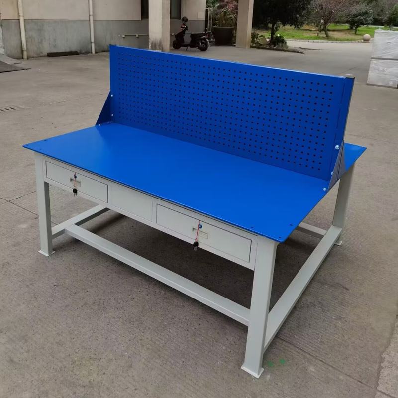 批发技校钳工工作桌四工位工位多全钢实模具装配工作桌工作台训台 - 图1