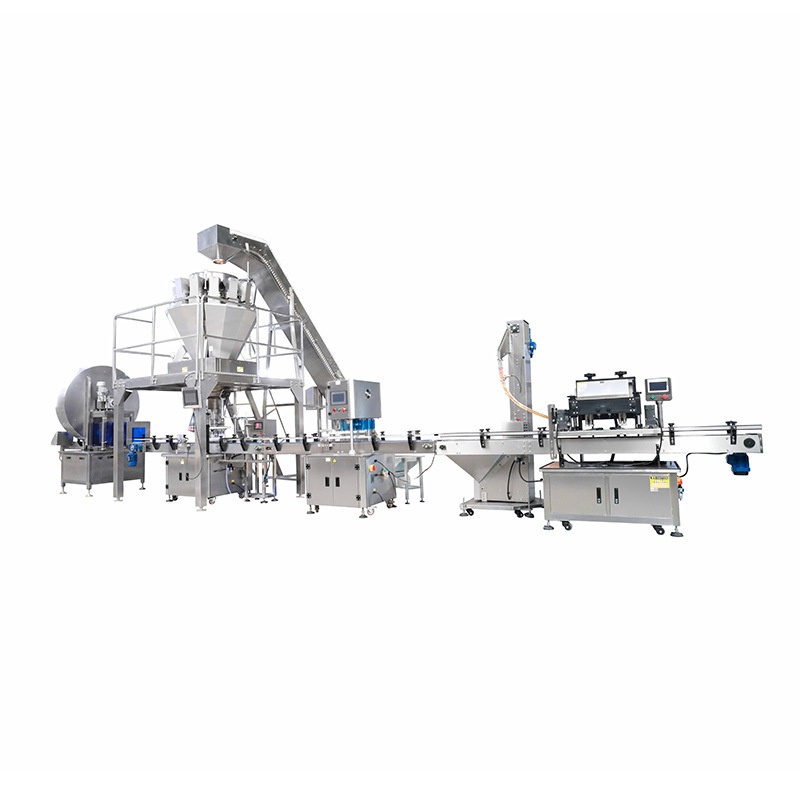 全自动牛肉粒灌装线 爆米花小饼干罐装机 膨化食品灌装机械设备,淘宝优惠券,粉丝福利购,淘宝优惠卷