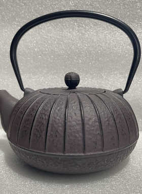 铸铁壶生铁壶茶壶装修烧水壶手工铁瓶软装博古架新中式样板间摆件