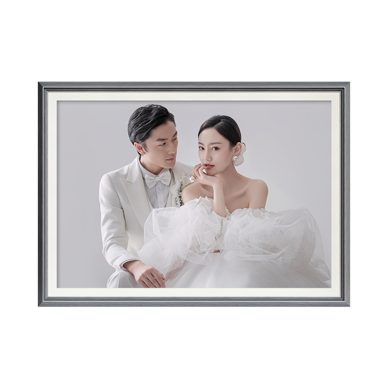 婚纱照相框 挂墙放大定制 打印加洗主卧卧室床头结婚照片精修相片