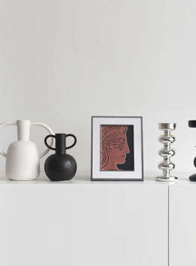 现代轻奢风艺术高级感轻法式客厅电视柜软装摆设样板间装饰品摆件