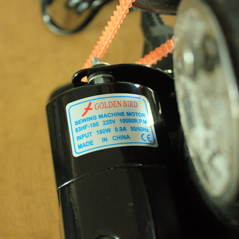 180W 老式脚踏缝纫机电机220V改电动配件家用锁边机马达小型静音 - 图2