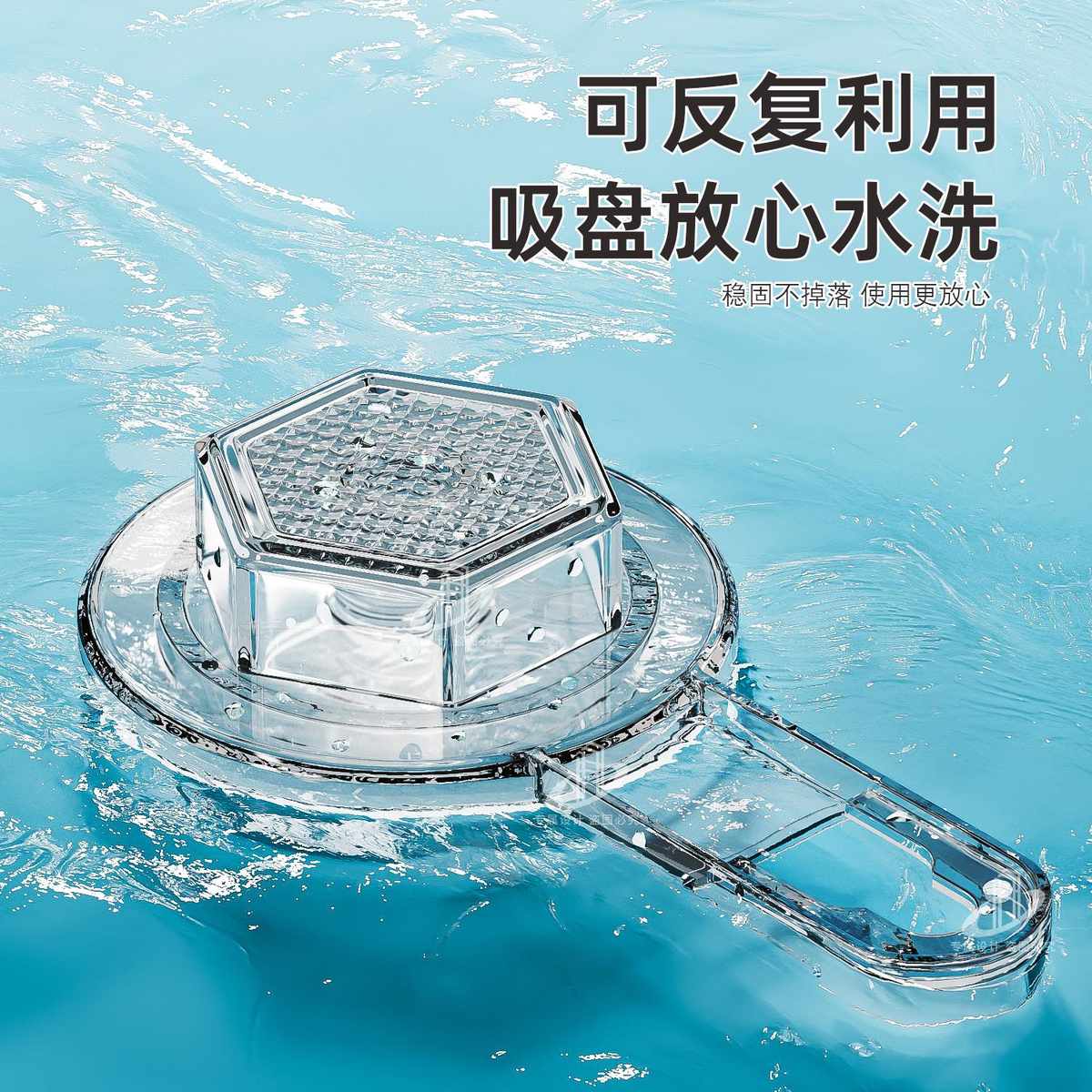 吸盘晾衣架飘窗晾衣杆免打孔阳台玻璃神器支撑杆家用吸盘式晾晒杆 - 图1