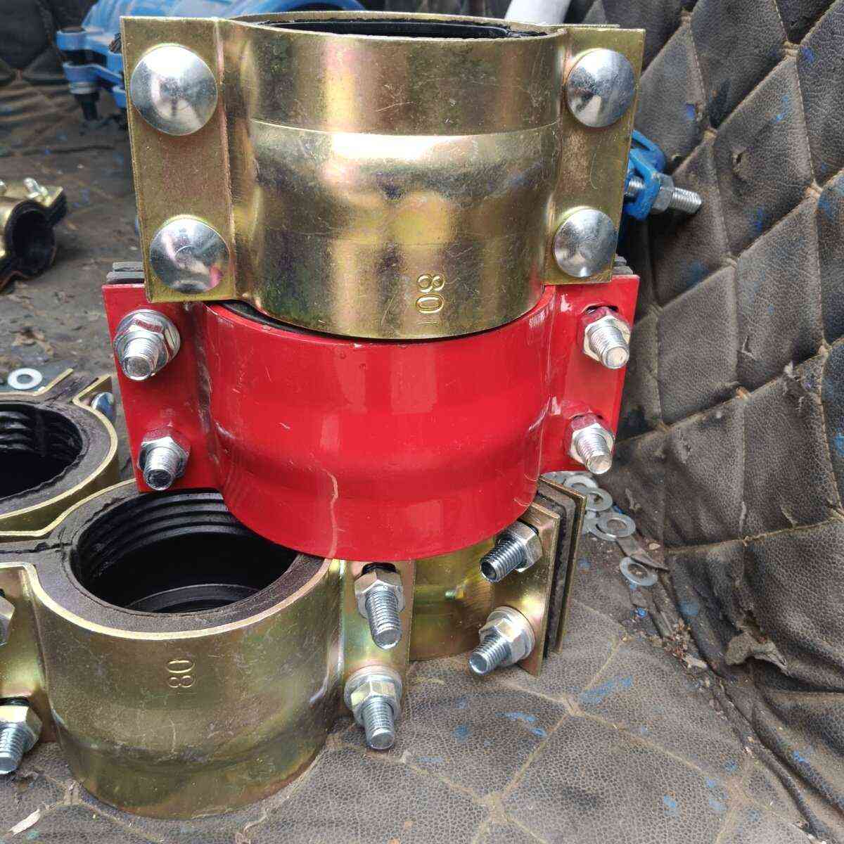 铸铁超短哈夫节抢修节水管抱箍补漏器管卡子快速接头管道接口 - 图1