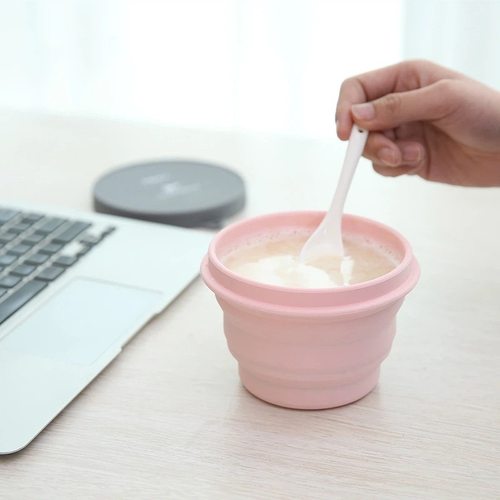 宝宝外出温奶好物  母乳外出热奶好物 折叠碗，倒上热水原地热奶 - 图0