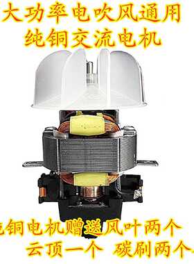 发廊大功率专业电吹风发热丝外壳高速风筒交直流无刷电机马达配件