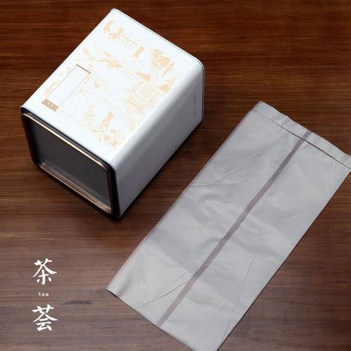 盒境马口铁罐500g老皮空白红茶茶茶叶普洱方形陈铁罐白牡丹现货 - 图0