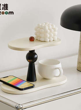 WOZOOM屋准玄关钥匙收纳桌面摆件家居客厅奶油风置物杯架装饰品