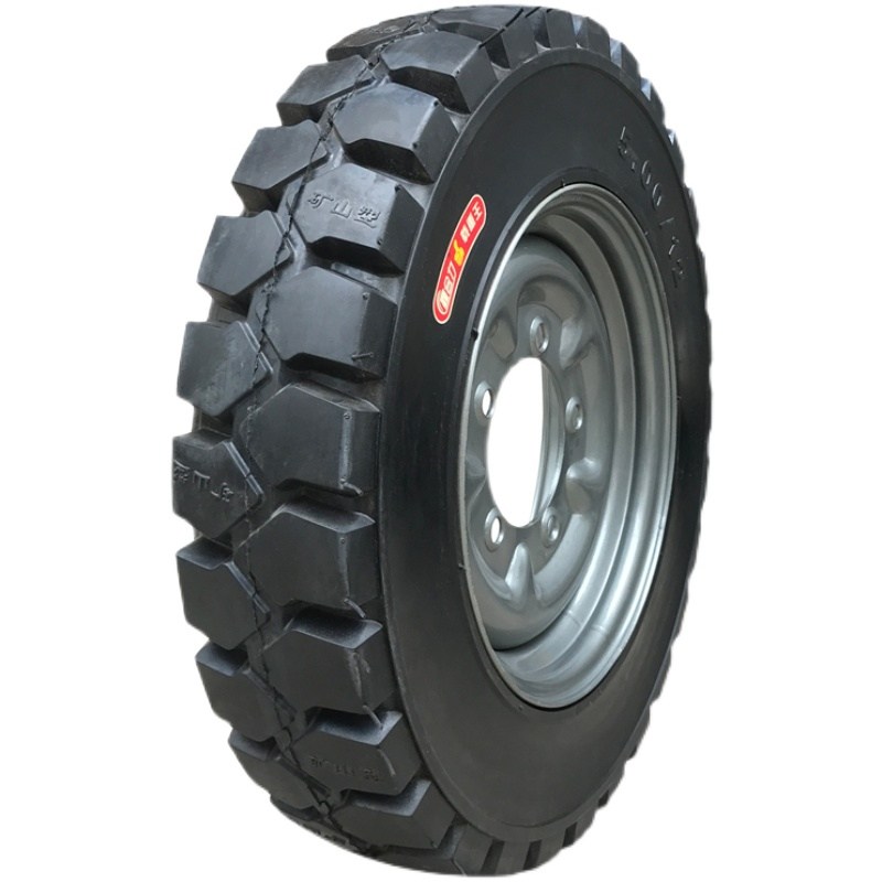 Electric tricycle tire 500-12 steel wire tubeless tire 500-14 solid tire with steel rim full set of anti-puncture
