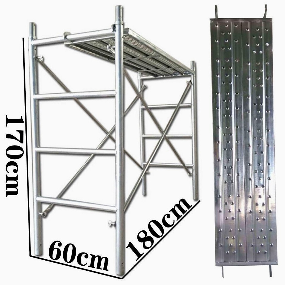 德国品质热镀锌移动脚手架60公分宽手脚架工地装修过道移动架子活-图1