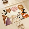 Bathroom absorbent floor mat 2026 new cartoon thickened bathroom door non-slip foot mat bathroom quick-drying carpet