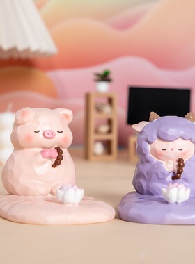 3可爱喜气莲莲手机支架系支架摆件树脂佛批发摆件手机桌面平板家