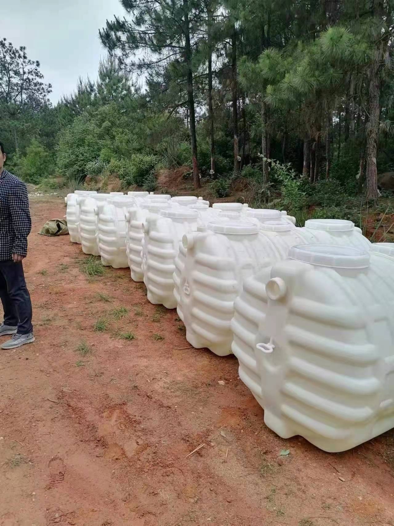 牛筋化粪池环保pe塑料桶隔油玻璃钢罐防臭加厚三格家用新农村厕所