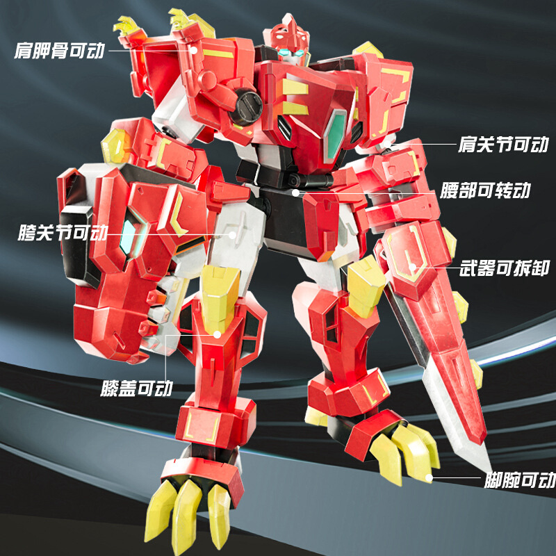 心奇爆龙战车X2机器人合体变形龙装战甲新启暴宝龙数码霸王龙玩具-图0